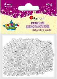 Perełki Titanum Craft-Fun Series 5mm białe (X107)