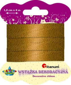 Wstążka Titanum Craft-Fun Series 15mm złota 4m (344537)