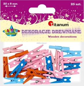 Ozdoba drewniana Titanum Craft-Fun Series klamerki (C039)