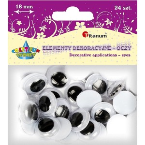Oczka Titanum Craft-Fun Series 18mm 24 szt