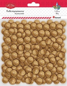 Ozdoba styropianowa Titanum Craft-Fun Series kulki (20WS0320-3G)