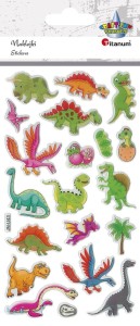 Naklejka (nalepka) Titanum Craft-Fun Series Dinozaury wypukłe (JN-U043)