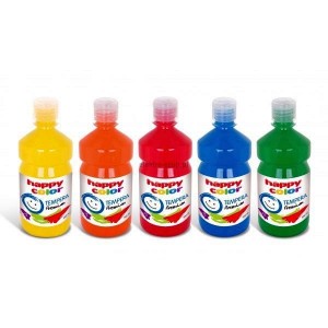 Farba tempera Happy Color kolor: biały 500ml 1 kolor. (3310)