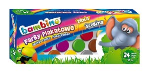 Farby plakatowe St.Majewski kolor: mix 10ml 24 kolor. (5903235002885)