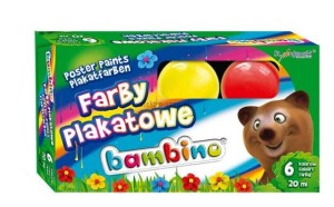 Farby plakatowe St.Majewski kolor: mix 20ml 6 kolor.