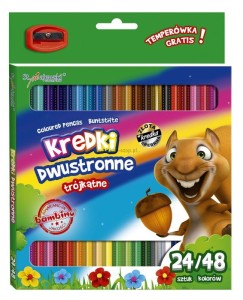 Kredki ołówkowe St.Majewski Bambino dwustronne 48 kol.