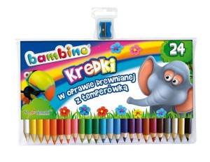 Kredki glinkowe St.Majewski BAMBINO 24 kol.