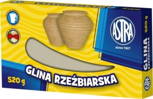 Glinka Astra rzeźbiarska beżowa 520g 