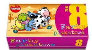 Farby plakatowe Mona kolor: mix 20ml 8 kolor.