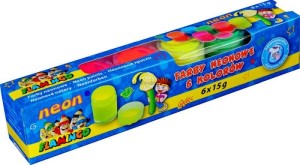 Farby plakatowe Flamingo neonowe kolor: mix 6 kolor. (FP6N)