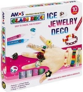 Farba do malowania na szkle Amos kolor: mix 10,5ml 8 kolor. (GD10P10IJ)