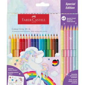 Kredki ołówkowe Faber Castell Unicorn 18+6 kol. 
