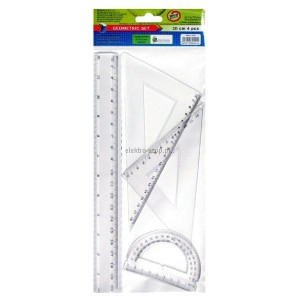 Komplet geometryczny Starpak 20 cm 4 el. (174931)