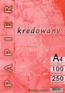 Papier kredowy Kreska A4 - biały [mm:] 210x297