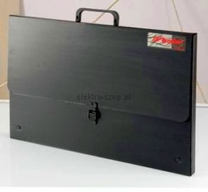Teczka rysunkowa Leniar A3 - czarny [mm:] 435x315 (90419)
