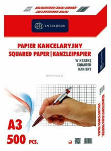 Papier kancelaryjny Interdruk A3 krata [mm:] 297x420 (PAKA)