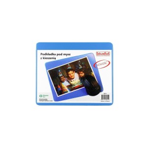 Podkładka pod mysz Biurfol - niebieska [mm:] 220x180 (KPM-1-06)