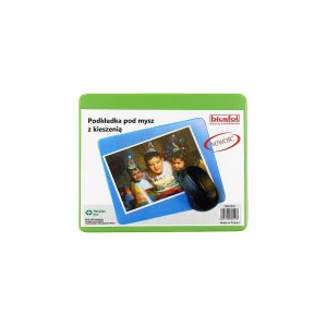 Podkładka pod mysz Biurfol - jasnozielony [mm:] 220x180 (KPM-1-02)