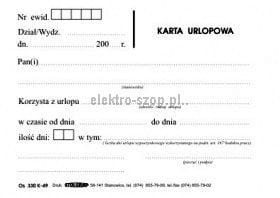 Druk samokopiujący Stolgraf A6 100k. (K49)