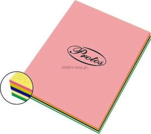 Papier kolorowy Protos pastel A3 - mix pastelowy 80g