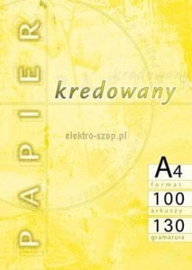 Papier kredowy Kreska A4 - biały [mm:] 210x297