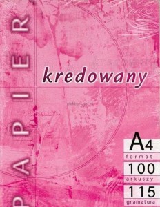 Papier kredowy Kreska A4 - biały [mm:] 210x297