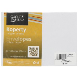 Koperta Galeria Papieru C6 - biała (282501)