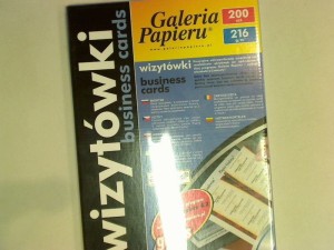 Papier ozdobny (wizytówkowy) Galeria Papieru Unia A4