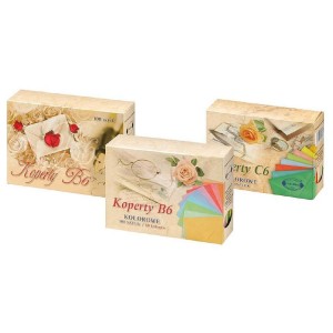 Koperta Pol-mak kolorowa C6 - mix [mm:] 162x114 (C6) 100 sztuk