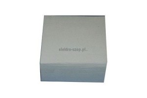 Kostka papierowa Protos klejona mała - biały [mm:] 83x83x 40