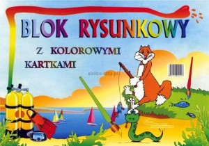 Blok rysunkowy Protos A3 kolorowy 80g 19k [mm:] 297x420