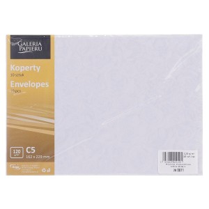 Koperta Galeria Papieru róże biały k C5 - biały [mm:] 162x229 (280611) 10 sztuk
