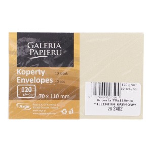 Koperta Galeria Papieru millenium krem k C6 - kremowa (282402) 10 sztuk