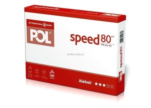 Papier ksero Pol speed A4 - biały 500k. 80g [mm:] 210x297