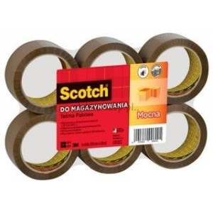 Taśma pakowa Scotch 50mm brązowa 66m (S5066F6)