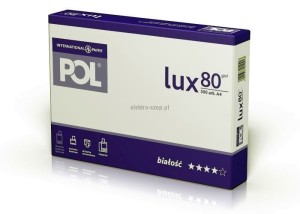 Papier ksero Pol lux A4 - biały 500k. 80g