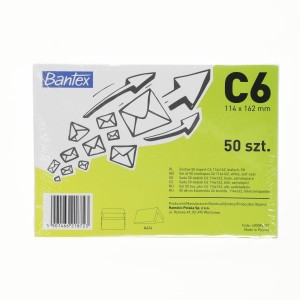 Koperta Bantex SK C6 - biały (400089387) 50 sztuk