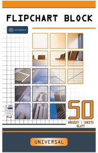Blok do tablic flipchart Interdruk 50k. 70g krata [mm:] 1000x640 (FLI50#)