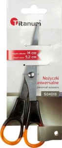 Nożyczki Titanum bursztynowe 14cm (S04019)
