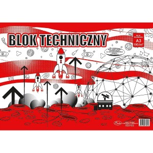Blok techniczny Protos A3 biały 190g 10k
