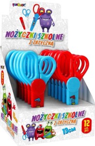 Nożyczki Fun&Joy z zatyczką 13cm (FJ6850C-P)