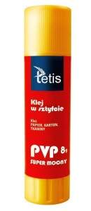 Klej w sztyfcie Tetis PVP 8g 