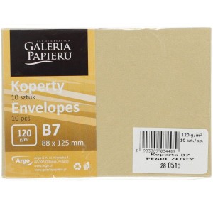 Koperta Galeria Papieru pearl złoty p B7 - złoty (280515) 10 sztuk