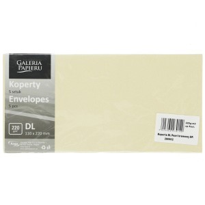 Koperta Galeria Papieru pearl kremowy SP DL - kremowy (280902) 5 sztuk