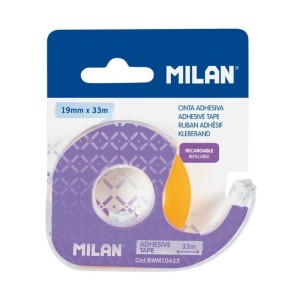 Taśma MILAN samoprzylepna 19 mm x 33 m z dyspenserem na blistrze (BWM10433)