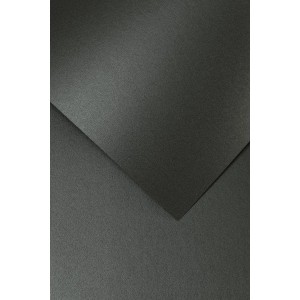 Papier ozdobny (wizytówkowy) Galeria Papieru millenium A4 - czarny 250g (200717)
