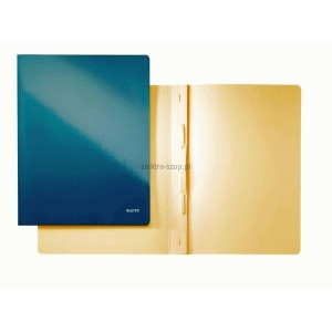 Skoroszyt Leitz WOW A4 - niebieski metaliczny 80g (30010036)