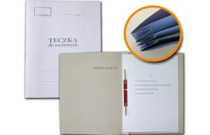 Teczka do akt osobowych Barbara tekturowa A4 - biały (0822002)