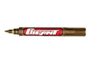 Marker permanentny Kamet Gigant wodoodporny, złoty 1,5-3,00mm okrągła końcówka (K-8877)