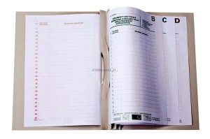 Teczka do akt osobowych Bigo A4 - biały 280g [mm:] 320x235 (0010)